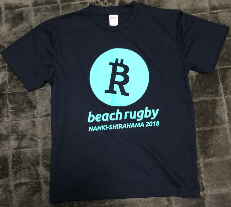 ビーチラグビー白浜大会2018Tシャツ（フロント）